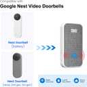 Smart Wi-Fi Doorbell Chime Pro with Night Light | Compatible with Google Nest Doorbell (Battery & Wired, 2nd/3rd Gen), 2.4/5G Wi-Fi, 32 Tones, No Wiring, No Monthly Fees
