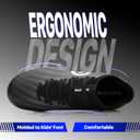 AMZZPIK Kids Soccer Cleats for Little/Big Kid Size 11C-6Y Youth Professional Cleat for Boys and Girls (Black)