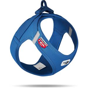 curli Vest Harness Clasp Air-Mesh Dog Harness (safe dog accessories, no pressure points, improved fit, harness with curli clasp buckle) (XS, Blue)