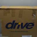 Drive Medical 11148-1 Folding Steel Bedside Commode Chair, Portable Toilet, Supports Individuals Weighing Up To 350 Lbs, with 7.5 Qt. Bucket and 13.5 Inch Seat, Grey