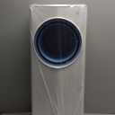 Windowless Air Conditioner, 27" Bladeless Evaporative Air Cooler with 4 Modes & 3 Speeds, Double Tanks, 4 Ice Packs, 25FT Remote,7H Timer, Portable Swamp Cooler Air Conditioner No Window Needed (10.24" x 9.84" x 26.38", White)