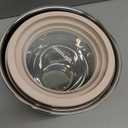 Ziruma Non-Toxic Mixing Bowls with Lids Set, Stainless Steel & Glass, 5 Pcs Plastic Free Bowls with Silicone Non-Slip Base, Dishwasher Safe Mixing Bowl Set