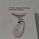 ELISHINE Light Based Multifunctional Facial Massager, 7 Color Portable Face Massager Tool for Skin Care, Glossy White
