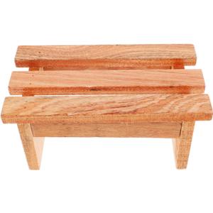 Portable Wooden Footstool for Sauna and Bath Non-Slip Leg Rest Footrest Stool Compact 8.54 X 4.72 X 3.93 Inch Multipurpose Foot Relax Stool for Home and Spa