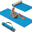 HAHE Wide Yoga Mat 72"x32"x0.4" Thick Pilates Mat with Carrying Strap