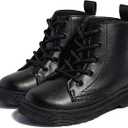 Miamooi Toddler Girls Boys Combat Ankle Boots Little Kid Waterproof Outdoor Chelsea Fall Booties Leather Comfort Shoes, Size: 5 Toddler