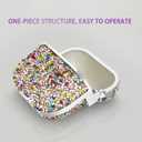Compatible with Airpods Pro 3 Case 2025 Glitter Cute Cases for Airpods Pro 3rd Generation Bling Cover Keychain for Airpod Pro 3 Case Women & Girls (Colorful)