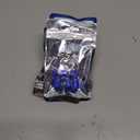 10 x Blue Anodized Aluminum Tire Valve Stem Caps with Plastic Inner Sleeve, Corrosion Resistant. Universal Valve Caps for Cars, Trucks, Motorcycles, Pack of 5