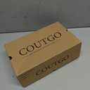 Coutgo Womens High Heels Closed Pointed Toe Ankle Buckle Strap Sexy Pumps Wedding Party Dress Shoes