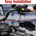 Sportsman Handguards, Hand Brush/Wind Guards with Mount Brackets Kit for Polaris Sportsman Scrambler 400 450 570 850 XP 1000 2007-2024 Accessories Black (2PCS, Replace #2876846, 2879380)
