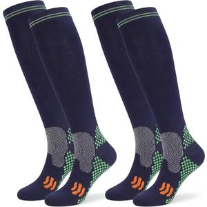 Compression Socks (2/3 Pair) for Men and Women 20-30 mmHg Regular and Plus Size Compression Scoks:Size S-7XL