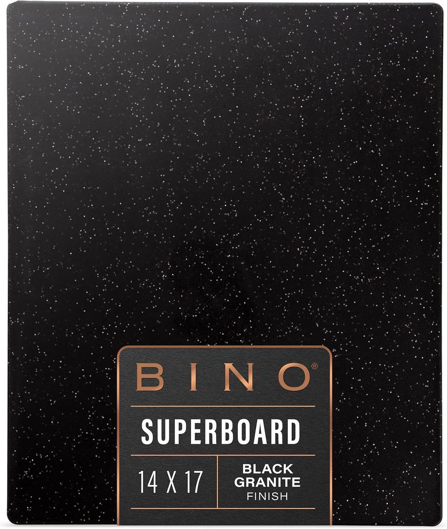 BINO Cutting Board | BPA-Free Chopping Board | Cutting Boards for Kitchen Durable, Large Surface, Multipurpose, Dual-Sided, Dishwasher Safe | Charcuterie Accessories | Home & Kitchen Utensils (Black Granite)