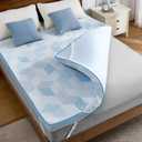 PERLECARE 3 Inch Full Mattress Toppers Medium Firm- Cooling Gel Memory Foam Mattress with Breathable Bamboo Viscose for Pressure Relief, Washable & Non-Slip, CertiPUR-US Certified & Oeko-Tex