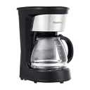 Amazon Basics Coffee Makers, 5-Cup Coffee Machines with Reusable Filter, Coffee Pots, Black & Stainless Steel