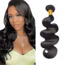 Bundles Human Hair Body Wave Bundles 20 Inch Body Wave Bundles Unprocessed Brazilian Virgin Hair Extensions Natural Black Color