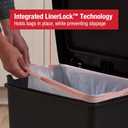 Rubbermaid Premier Series II Step-On Trash Can for Home and Kitchen, with Lid Lock and Slow Close, 12.4 Gallon, Charcoal, for Home/Kitchen/Garage/Apartment/Office