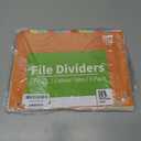 12 Tab Dividers for 3 Ring Binder - Colorful 12 Tab Binder Dividers for Easy Organization - Durable 12 Dividers for Binders (5 Pack)