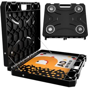Portable Magnetic Workstation Case, Heavy-Duty Laptop Stand & Tool Organizer, Hands-Free Magnetic Laptop Holder, Holds up to 50 lbs, for Electricians, HVAC, Maintenance & Field Work (Full Pack)
