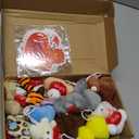 Blueweenly 12 Set Valentine's Day Classroom Gifts for Kids, Valentine Mini Stuffed Animals Plush Toy with Heart Cards and Bags for Students Exchange Gift Valentine Party Favors Goodie Bag Stuffers