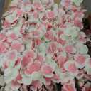 Flower Wall Panel Set, U'Artliens Artificial Wall Flower Backdrop 24x16 Inch 3D Silk Hydrangea Rose Floral Panel for Photo Background Home Party Wedding Backdrop Decoration (12 Pcs, Pink)