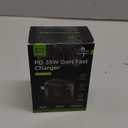 Minthouz 35W USB C Fast Charging Charger, Dual-Port GaN Nano Charger with Foldable Plug for iPhone 17/16/15 Series, iPad, Galaxy S24 Ultra and More Series Black