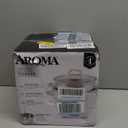 Aroma Housewares 6-Cup (Cooked yield ) / 1.2Qt. Select Stainless Pot-Style Rice Cooker, & Food Steamer, One-Touch Operation, White