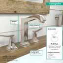 hansgrohe Metropol Classic Classic 2-Handle 3-Hole 8-inch Tall Bathroom Sink Faucet in Polished Nickel, 31331831