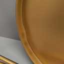 2-Tier Round End Side Table, Small Metal Side Table with Removable Tray, Folding Accent Tables for Living Room, Balcony, Nightstand for Bedroom, Outdoor Tables for Patio, Gold