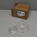 Floral Crystal Glass Relief Flower Candy Dish Swab Box Storage Jar with Lid, 5x3.5 inches, 8 oz, 1 Count