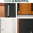 MEGA HANDLES Door Hinges with Square Corners (2 Pack) - 4x4'' Zinc Alloy Door Hinge Set, Interior Heavy Duty Hinges for Bedroom, Bathroom - Screws Included - Satin Nickel