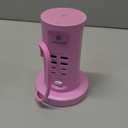 Power Strip Tower, kakyanill Surge Protector Tower 9 AC Outlets 8 USB (4 USB C), 6 Ft Retractable Extension Cord, Charging Station for Office Dorm Room, Purple