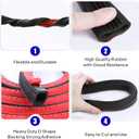 D Shape Door Rubber Seal Strip,1" RV Slide Out Seal Self-Adhesive EPDM Rubber,Heavy Duty Automotive Weather Stripping for Fill Gaps,Apply to Car,Truck,RV,Boat and Home Application (25ft)