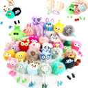 YALARY 30 Pcs Cute Plush Keychains - Keychains Easter Egg Gifts Kawaii Keychain Bulk for Birthday Goodie Bags Toys Classroom Prizes Party Favors