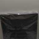 Square Wood Serving Tray with Handle, Ottoman Decorative for Home, 16x16 inches Black