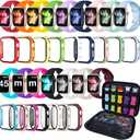 16 Pack for Apple Watch Bands with Screen Protector & Organizer Women Men | Compatible with Apple Watch 40mm 41mm 42mm 44mm 45mm 46mm Series 11/10/9/8/7/6/5/4/SE/SE 2/SE 3