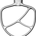 Flat Beater Replacement 5.5-Quart Stand Mixer/Polished 18/8 Stainless Steel Accessories/No coating/Dishwasher Safe