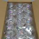 30 PCS Clear Plastic Fillable Ornaments,2.36 inch Christmas Transparent Fillable Balls,Plastic Christmas Balls for Christmas Tree Decorations,DIY Crafts,Party Home Holiday Decor