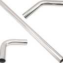4 Inch DIY Custom Mandrel Exhaust Pipe Tube Pipe, 40 Inch Straight Pipe, 4''OD Straight & Mandrel Bend Pipe(45/90 Degree) Kits, T304 Stainless Steel, Universal Fitment - 3PCS