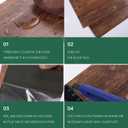 VallisCo 36"x6" Peel and Stick Vinyl Flooring 36 Pack 54 Sq.Ft - Brown