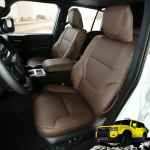 Customized Fit for 2024-Present Toyota Land Cruiser 250 1958 Base First Edition Prado Lc250 car seat Covers Full Set Vehicle car seat Protectors (Coffee Brown, 2024-LC250-5-Seater)