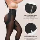 SHAPELLX Shapewear for Women Capris Leggings Tummy Control Underwear High Waist Body Shaper Butt Lifting Panties (Black, XXL)