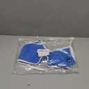 Aoxjox Blue and White Womens Sports Bra Spaghetti Straps Sexy Scoop Neck Wireless Padded Workout Yoga Crop Tops Medium