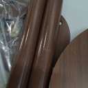 Pedestal Side Table, Small Drink Table, Martini Cocktail Table for Small Spaces, Brown (10.2)