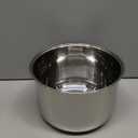 10 Cup Rice Cooker Inner Pot Compatible with Tiger JBV-A18U-W, Non-Stick 304 Stainless Steel Replacement Bowl, Easy to Clean & Dishwasher Safe