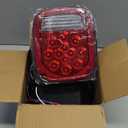 LIMICAR RV Tail Lights, 39 LED Trailer Lights, Red/White Dual Colors Stop Tail Turn Signal Backup Reverse RV Brake Lights for Jeep YJ TJ JK CJ Trailer Truck Caravan