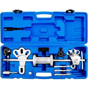Slide Hammer Puller Set 19 PCS Front Wheel Hub Bearing Remover & Rear Wheel Axle Hub Dent Shaft Puller Tool Kit Slide Hammer