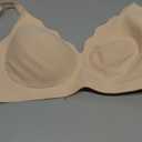 Wireless Seamless Jelly Bra for Women with Support - No Underwire Full Coverage Push Up Bras for Women, L, Skin