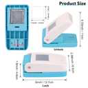 BAOFALI Stamp Puncher 1.5x1.5inch Large Square Postage Stamp Punch |Stamp Hole Puncher| Scalloped Rectangle Lever Action Paper Punches for Crafting Scrapbooking DIY Card Making Arts Crafts Supplies