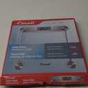 Escali Digital Glass Bath Scale for Body Weight, Bathroom Body Scale, High Capacity of 400 lb, Battery Included, Clear Glass