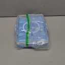 Divided Serving Tray with Lid and Handle,8 Compartments Snacks Box,Snack Fruit Veggie Tray,Portable Platter for Candy Fruits Nuts Snack Party Entertaining Picnic (Blue) (Blue-new-1)